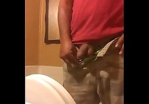 Hot cadger peeing heavy cock bathroom New England necessary snoop