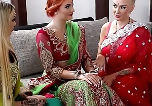 Pre-wedding indian bride ceremony