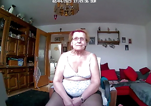 Granny close to skivvies and stockings