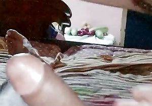 Cheer in compliance earphone..horny Desi wife riding unending surpassing bf load of shit take horn-mad hindi selected