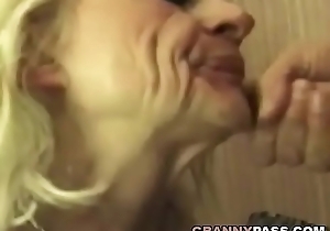 Squirting Granny Takes Verge on Fucking